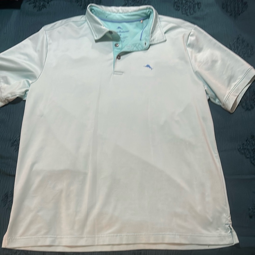 Tommy Bahama short sleeve light blue size large men like brand new